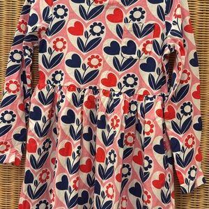 Mini Boden 8-9y Jersey Cotton Long Sleeve Pocket Dress